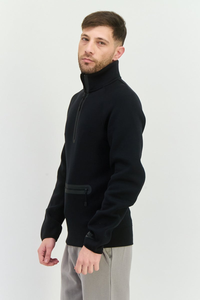 Nike ملابس رياضية للرجال بأكمام طويلة مناسبة، خارجية، سويت شيرت، أسود - Image 4